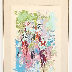 SOLD  Leroy Neiman Four Aces Signed