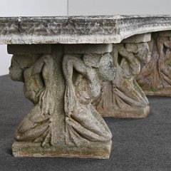 9167 Art Crete Cast Stone Benches