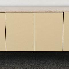 SOLD 8832 Roche Bobois Style Credenza with Travertine