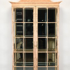 SOLD 8970 Union National Chinoiserie Vitrine Display Cabinet China Cabinet