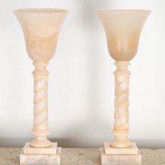 HOLD 9032 Alabaster Candle Holder