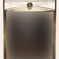 SOLD Baker Brass Neoclassical Mirror