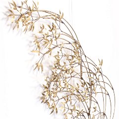 SOLD Curtis Jere Brass Willow Wall Hanging