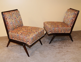 Robsjohn Gibbings Pair Lounge Chairs