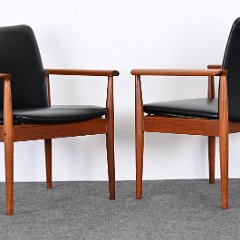 9158 Finn Juhl Teak Diplomat Chairs