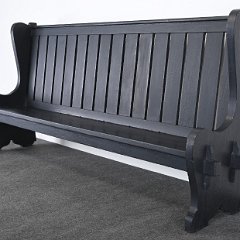 9175 Arts and Crafts Bench Black Trina