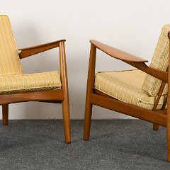 SOLD 8734 P Jeppesen Pair of Danish Modern Chairs