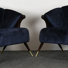 SOLD 8879 Karpen Pair of Armchairs
