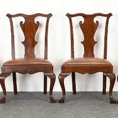 SOLD 8988 Ralph Lauren Queen Anne Style of 8 Dining Chairs