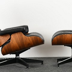 SOLD 9010 Charles and Ray Eames Lounge Chair and Ottoman, 1971-1974