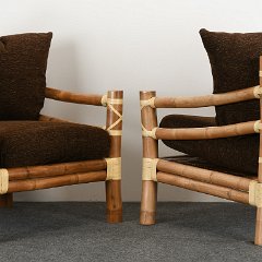 SOLD 9020 Bamboo Pair of  Lounge Chairs