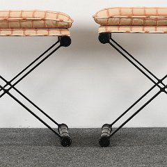 SOLD 9022 Cleo Baldon Style Pair X-Benches