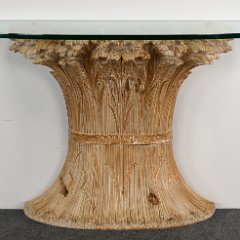 8940 Chilini Hand Carved Wheat Sheaf Console