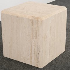 9056 Travertine Cube Table