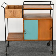SOLD 8790 Arthur Umanoff Bar Cart