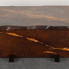 SOLD 8867 Custom Made Nakashima Style Live Edge Table