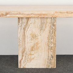 SOLD 8963 Roche Bobois Style Travertine Console