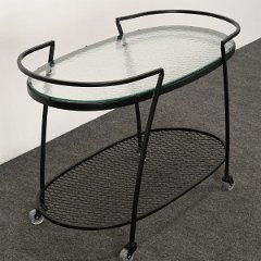 SOLD 9062 Woodard Tea Cart